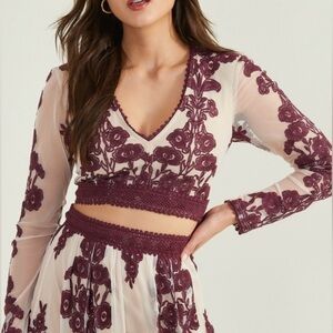 Altar’d State Arissa Floral Top and Maxi Skirt Set